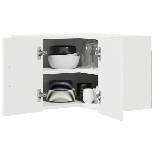 vidaXL Kuchyňsk&aacute; skř&iacute;ň Kalmar B&iacute;l&aacute; 57 x 57 x 40 cm kompozitn&iacute; dřevo