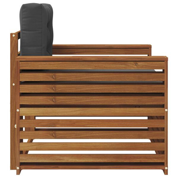 vidaXL Venkovn&iacute; pohovkov&aacute; souprava Masivn&iacute; ak&aacute;ciov&eacute; dřevo a polyester