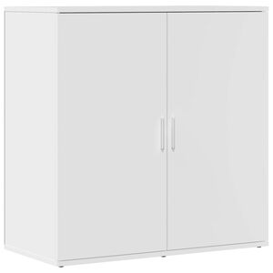 vidaXL Př&iacute;born&iacute;k b&iacute;l&yacute; 79 x 38 x 80 cm kompozitn&iacute; dřevo