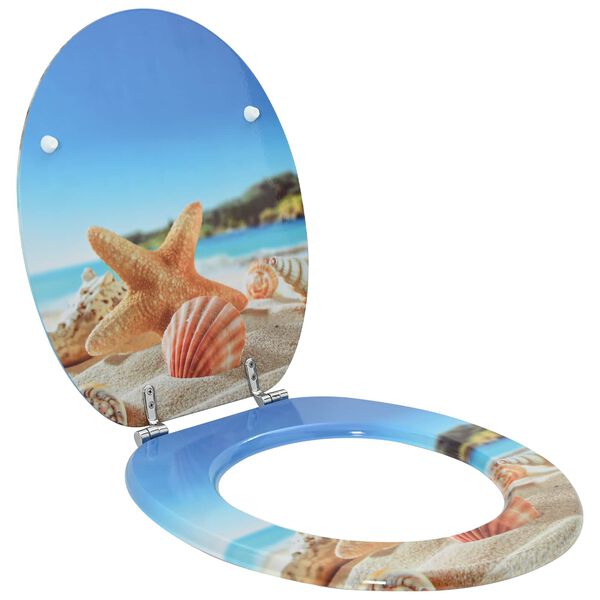 vidaXL Toaletn&iacute; prkno Světle modr&aacute; 44 x 38 cm MDF deska