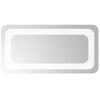 vidaXL LED koupelnov&eacute; zrcadlo Transparentn&iacute; 40 x 20 cm tvrzen&eacute; sklo