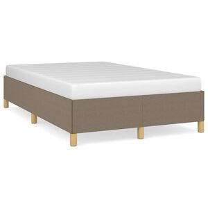 vidaXL R&aacute;m postele bez matrace taupe 120 x 200 cm textil