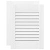 vidaXL Skř&iacute;ňov&eacute; dveře Louvred Design 2 ks B&iacute;l&aacute; 39,5x29,5 cm