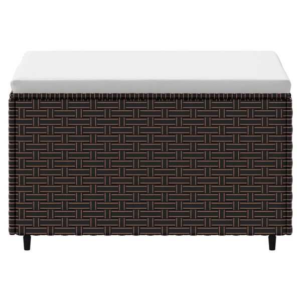 vidaXL Zahradn&iacute; podnožky s podu&scaron;kami 2 ks hněd&eacute; polyratan