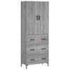 vidaXL Skř&iacute;ň highboard &scaron;ed&aacute; sonoma 69,5 x 34 x 180 cm kompozitn&iacute; dřevo