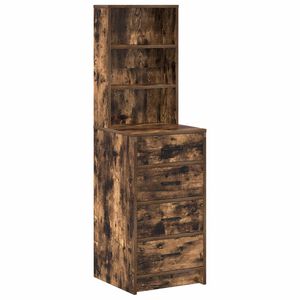 vidaXL Vysok&yacute; bufet Kouřov&yacute; dub 40 x 41 x 135 cm Kompozitn&iacute; dřevo