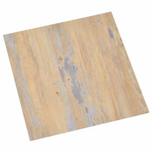 vidaXL Samolepic&iacute; podlahov&aacute; prkna Hněd&aacute; a &scaron;ed&aacute; 30,5 x 30,5 cm 20 ks