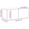 vidaXL TV wall cabinet Čern&yacute; dub 80 x 35 x 31 cm kompozitn&iacute; dřevo