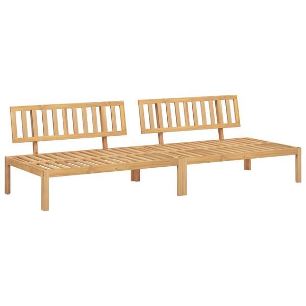 vidaXL Set pohovek V&iacute;no Červen&eacute; 240 x 80 x 69 cm Masivn&iacute; ak&aacute;tov&eacute; dřevo