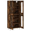 vidaXL Skř&iacute;ň highboard kouřov&yacute; dub 69,5 x 34 x 180 cm kompozitn&iacute; dřevo