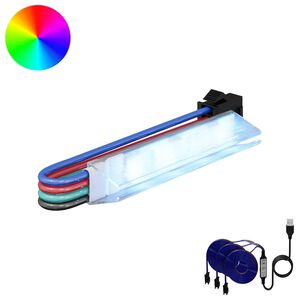 vidaXL LED p&aacute;s 2 ks Čern&aacute; a v&iacute;cebarevn&aacute; Měď a plast