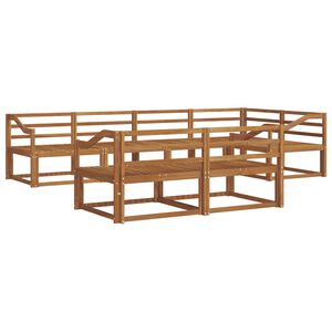 vidaXL Venkovn&iacute; pohovkov&aacute; souprava 7 pcs Př&iacute;rodn&iacute;