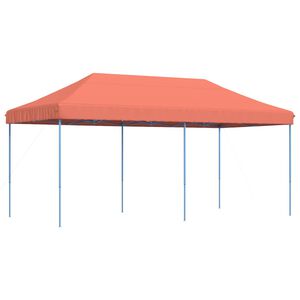 vidaXL Skl&aacute;dac&iacute; party stan pop-up terakota 580 x 292 x 315 cm