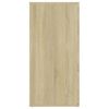 vidaXL Př&iacute;born&iacute;k dub sonoma 160 x 36 x 75 cm kompozitn&iacute; dřevo