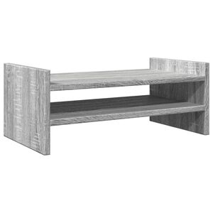 vidaXL Stojan na monitor &scaron;ed&yacute; sonoma 50 x 27 x 20 cm kompozitn&iacute; dřevo