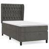 vidaXL Box spring postel s matrac&iacute; tmavě &scaron;ed&aacute; 80 x 200 cm samet