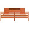 vidaXL Postel s knihovnou bez matrace 200 x 200 cm masivn&iacute; borovice