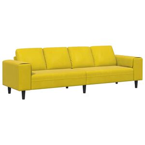 vidaXL Pohovka do ob&yacute;vac&iacute;ho pokoje Žlut&aacute; 250 x 77 x 76 cm