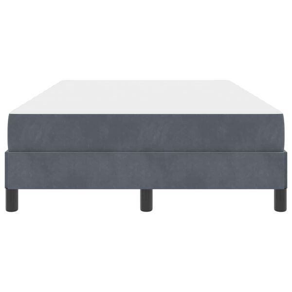 vidaXL Postel s boxspringem s matrací Tmavě šedá 120 x 200 cm textil