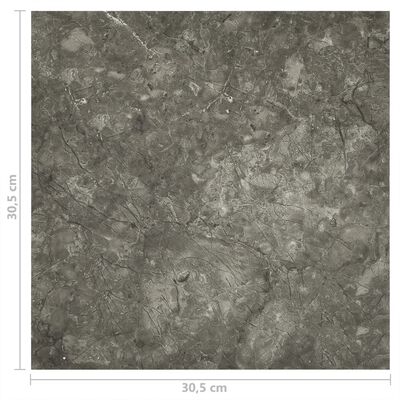 vidaXL Samolepicí podlahové desky 55 ks PVC 5,11 m² šedé