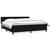 vidaXL Box spring postel s matrac&iacute; čern&aacute; 180x210 cm samet