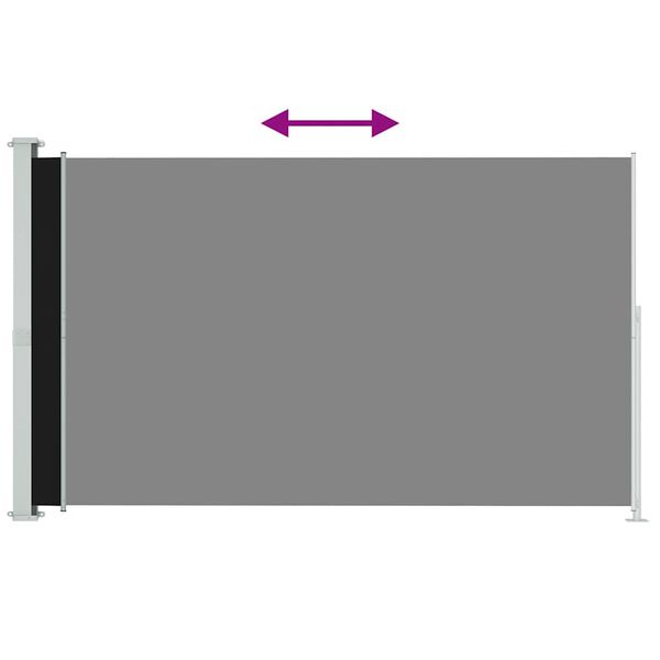 vidaXL Zatahovac&iacute; bočn&iacute; mark&yacute;za 180 x 300 cm čern&aacute;