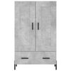 vidaXL Skř&iacute;ň highboard betonově &scaron;ed&aacute; 69,5x31x115 cm kompozitn&iacute; dřevo