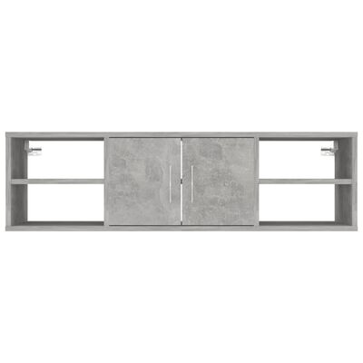 vidaXL Nástěnná police betonově šedá 102 x 30 x 29 cm dřevotříska