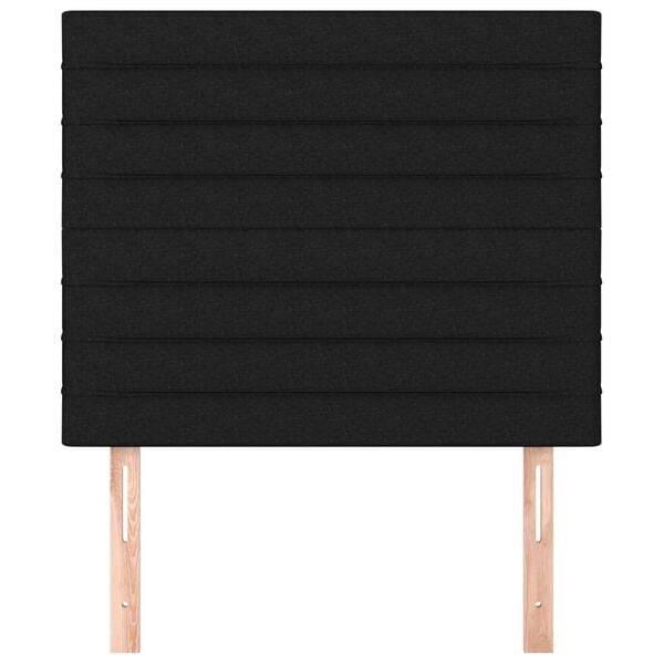 vidaXL Čelo postele čern&eacute; 90x5x118/128 cm l&aacute;tkov&eacute;