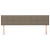 vidaXL Čelo postele 2 ks taupe 100x5x78/88 cm textil