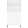 vidaXL Skř&iacute;ň highboard b&iacute;l&aacute; s vysok&yacute;m leskem 60 x 36 x 110 cm kompozit