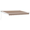 vidaXL Stahovac&iacute; mark&yacute;za Taupe 4,5 &times; 3 m 100% polyester a hlin&iacute;k