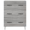 vidaXL Skř&iacute;ň highboard &scaron;ed&aacute; sonoma 69,5 x 34 x 180 cm kompozitn&iacute; dřevo