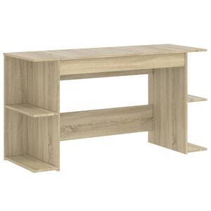 vidaXL Psac&iacute; stůl dub sonoma 140 x 50 x 75 cm kompozitn&iacute; dřevo