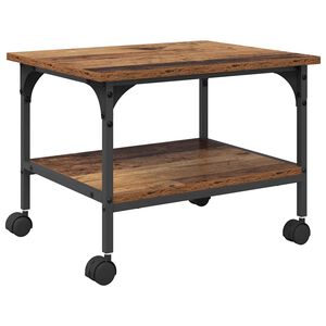 vidaXL Stojan na tisk&aacute;rnu Star&eacute; dřevo 50 x 40 x 38 cm kompozitn&iacute; dřevo