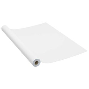 vidaXL Samolep&iacute;c&iacute; tapeta na n&aacute;bytek b&iacute;l&aacute; 500 x 90 cm PVC