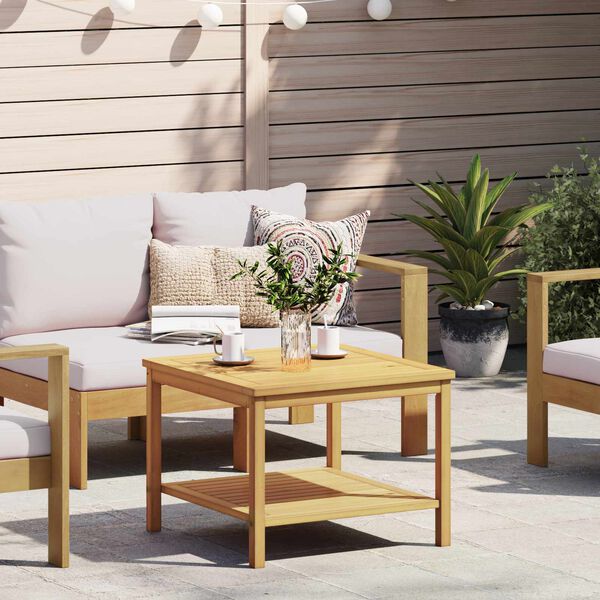 vidaXL Bočn&iacute; stůl Př&iacute;rodn&iacute; olej 60 x 60 x 45 cm Masivn&iacute; ak&aacute;tov&eacute; dřevo