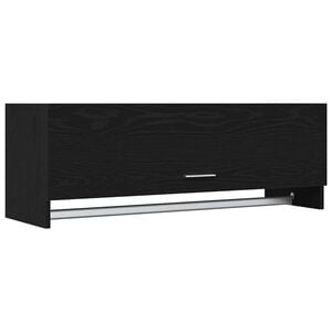 vidaXL &Scaron;atn&iacute; skř&iacute;ň Čern&yacute; dub 100 x 32,5 x 35 cm kompozitn&iacute; dřevo