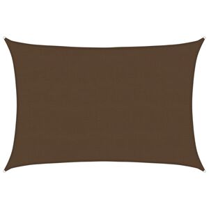 vidaXL St&iacute;nic&iacute; plachta 160 g/m&sup2; hněd&aacute; 5 x 6 m HDPE