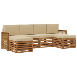 vidaXL Sedac&iacute; soupravy Masivn&iacute; ak&aacute;tov&eacute; dřevo