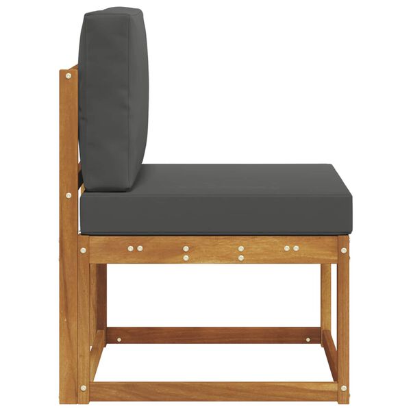 vidaXL Venkovn&iacute; středn&iacute; pohovka Masivn&iacute; ak&aacute;tov&eacute; dřevo Př&iacute;rodn&iacute;