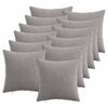 vidaXL Povlak na pol&scaron;t&aacute;ř 12 pcs HEERLEN Světle &scaron;ed&aacute; 45 x 45 cm