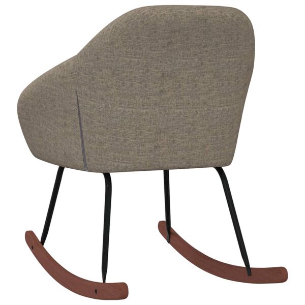 vidaXL Houpac&iacute; křeslo taupe textil