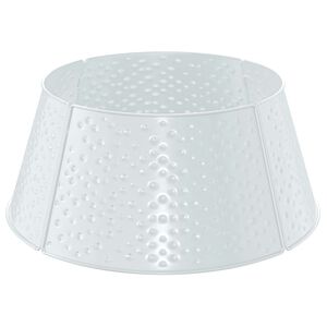 vidaXL V&aacute;nočn&iacute; sukně pod stromeček Kuželovit&yacute; tvar B&iacute;l&aacute; &Oslash; 62 x 25 cm