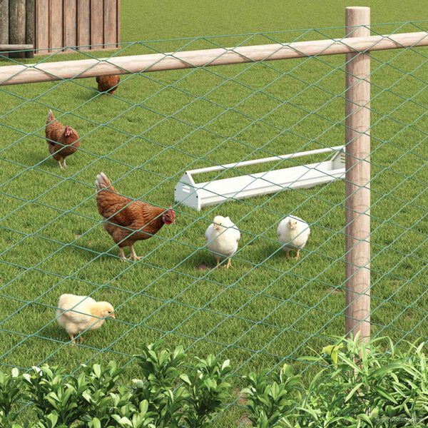 vidaXL Plot z řetězov&yacute;ch odkazů Zelen&aacute; 2 x 10 m Ocel