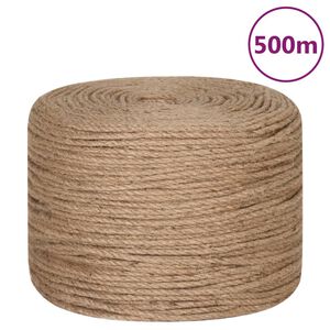vidaXL Lano 100% juta 6 mm 500 m