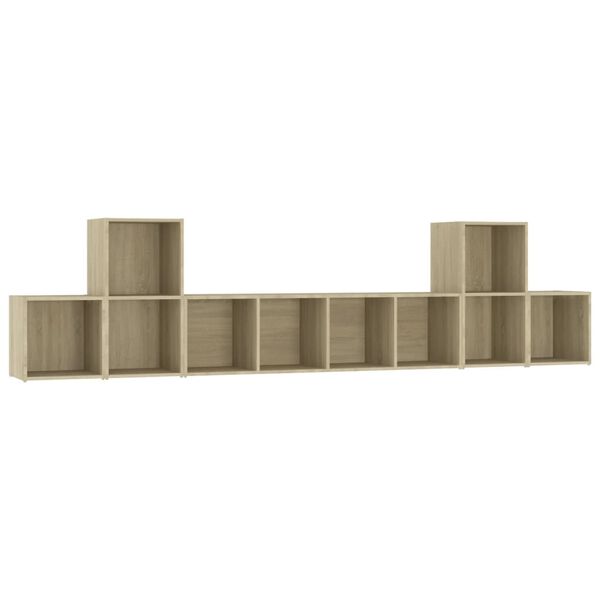 vidaXL 5d&iacute;ln&yacute; set TV skř&iacute;něk dub sonoma kompozitn&iacute; dřevo