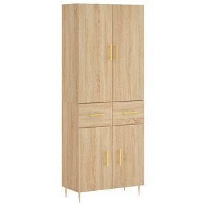vidaXL Skř&iacute;ň highboard dub sonoma 69,5 x 34 x 180 cm kompozitn&iacute; dřevo
