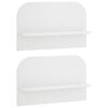 vidaXL N&aacute;stěnn&aacute; polička 2 ks B&iacute;l&aacute; 60 x 13,5 x 37,5 cm Kompozitn&iacute; dřevo