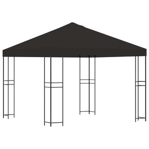 vidaXL Alt&aacute;n 3 x 3 m Antracitov&aacute; Polyester a ocel 190 gsm